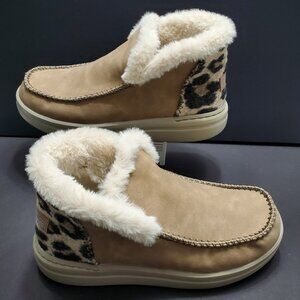 NEW - Hey Dude Denny Grip Nut Moc Toe Women's Boots Sz:8 Casual 122451600